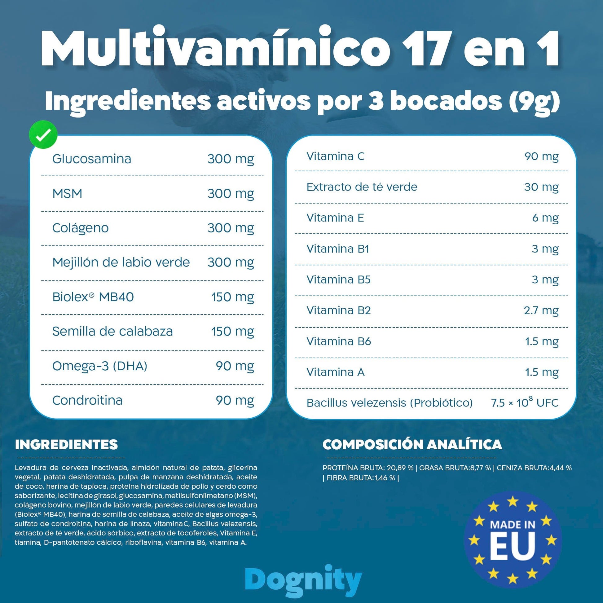 Suplemento 17 en 1 para Perros – Complejo Multivitamínico Total | Dognity - Dogfinity