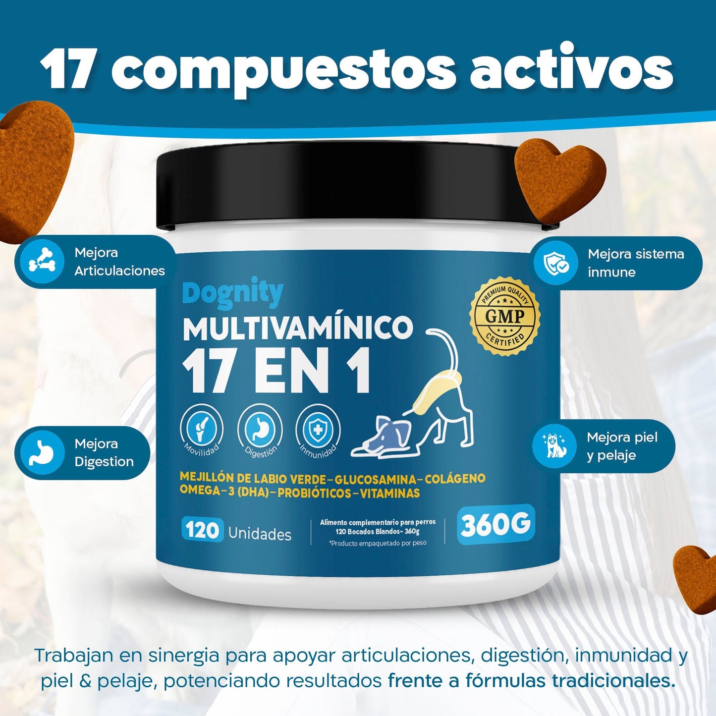 Suplemento 17 en 1 para Perros – Complejo Multivitamínico Total | Dognity - Dogfinity